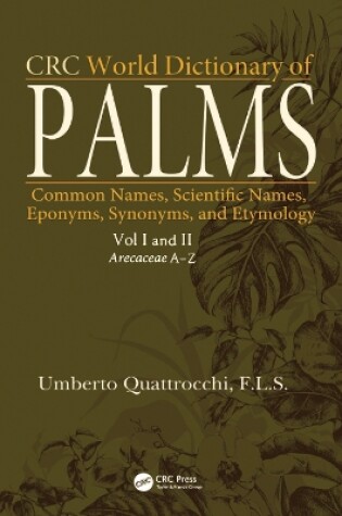 Cover of CRC World Dictionary of Palms