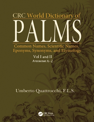 Book cover for CRC World Dictionary of Palms