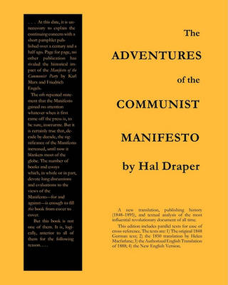 Book cover for The Adventures of the Communist Manifesto