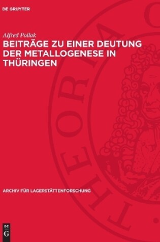 Cover of Beitr�ge Zu Einer Deutung Der Metallogenese in Th�ringen