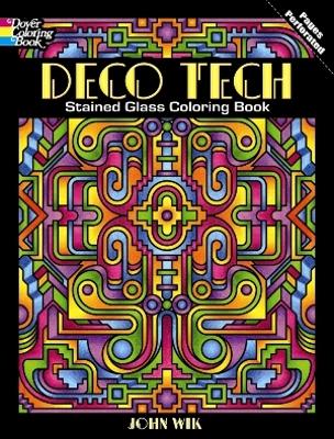 Cover of Deco Tech Stained Glass Coloring Book