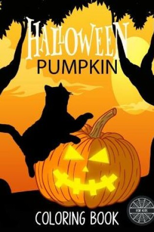 Cover of Halloween pumpkin coloring book for kids