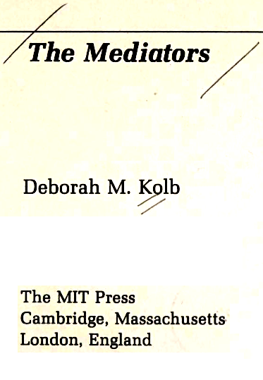 Book cover for The Mediators