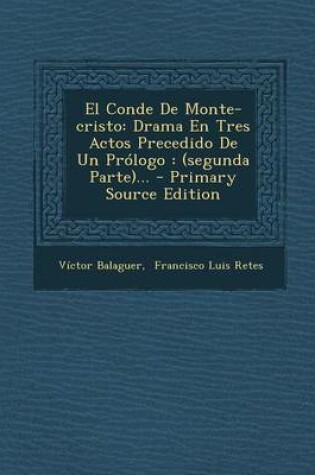 Cover of El Conde de Monte-Cristo