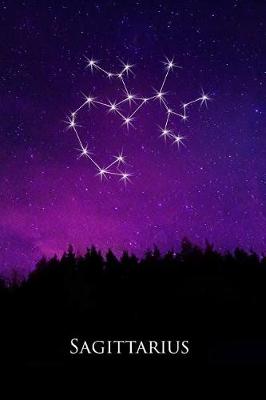 Cover of 2019 Weekly Planner Sagittarius Constellation Night Sky Astrology Symbol 134 Pages