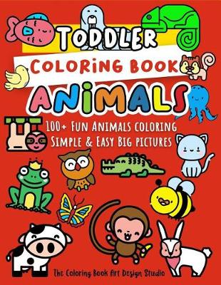 Book cover for Toddler Coloring Book Animals