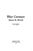 Book cover for Bliss Carman