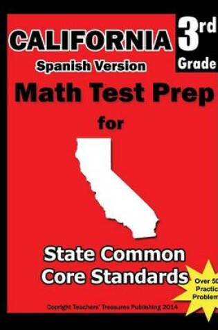 Cover of California 3rd Grade Math Test Prep Spanish Version