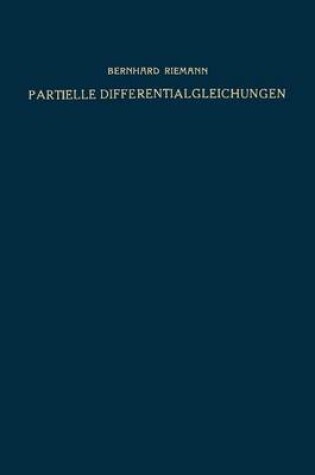 Cover of Partielle Differentialgleichungen Und Ihre Anwendungen Auf Physikalische Fragen