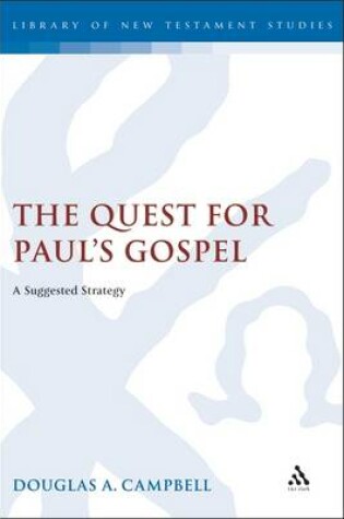 Cover of The Quest for Paul's Gospel