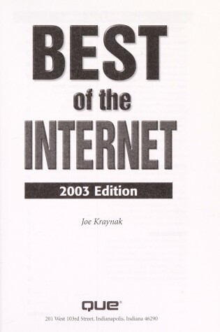 Cover of Best of the Internet, 2003 Edition