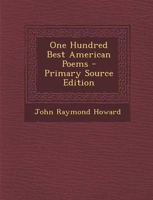 Book cover for One Hundred Best American Poems - Primary Source Edition