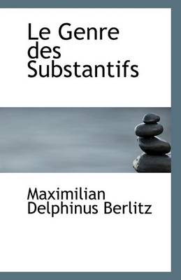 Book cover for Le Genre Des Substantifs