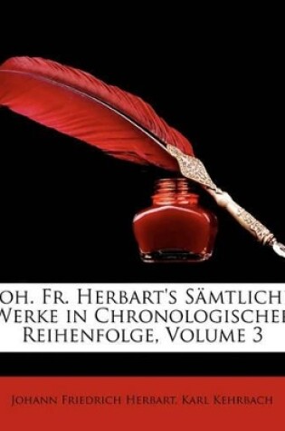 Cover of Joh. Fr. Herbart's Samtliche Werke in Chronologischer Reihenfolge, Volume 3
