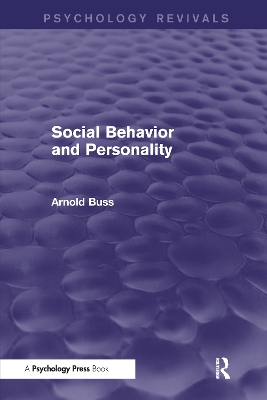 Cover of Social Behavior and Personality (Psychology Revivals)