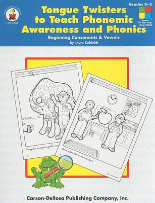 Book cover for Tongue Twisters to Teach Phonemic Awareness and Phonics, Grades K-2