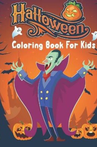 Cover of Halloween Coloring Book For Kids