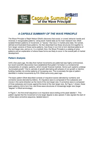 Cover of The Elliott Wave Principle