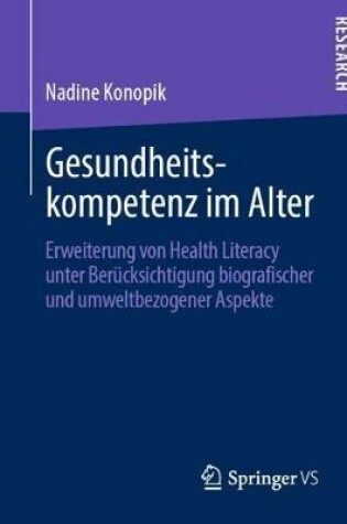 Cover of Gesundheitskompetenz Im Alter