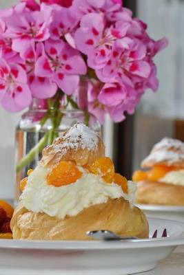 Book cover for Delicious Orange Cream Puff Pastry, for the Love of Food