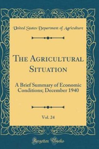 Cover of The Agricultural Situation, Vol. 24