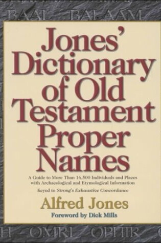 Cover of Jones' Dictionary of Old Testament Proper Names