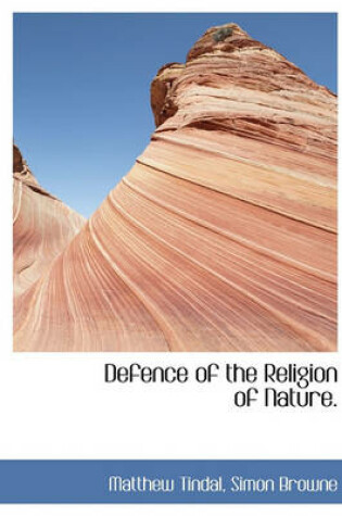 Cover of Defence of the Religion of Nature.