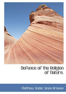 Book cover for Defence of the Religion of Nature.