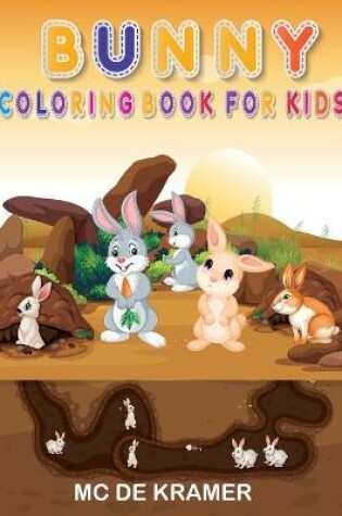 Cover of Bunny coloring book for kids