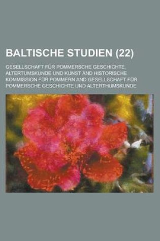 Cover of Baltische Studien (22 )