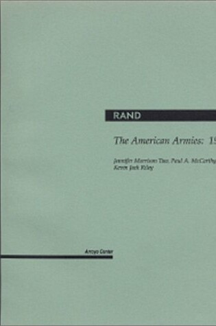 Cover of The American Armies