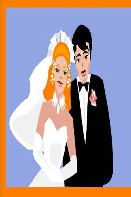 Cover of Wedding Journal Bride Groom Drawing