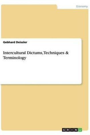 Cover of Intercultural Dictums, Techniques & Terminology