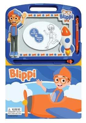 Book cover for Blippi: Activity Book Learning, Writing, Sketching with Magnetic Drawing Doodle Pad for Kids