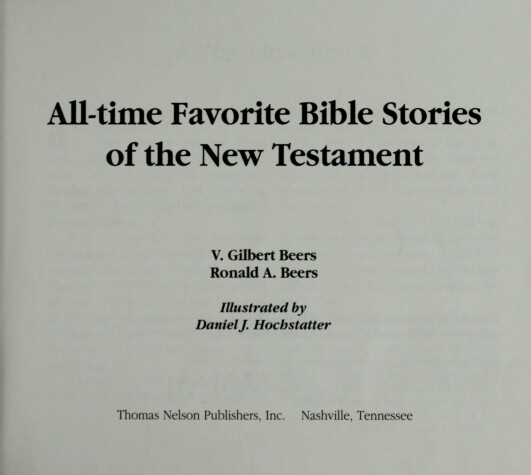 Book cover for All-Time Favourite Bible Stories of the New Testament