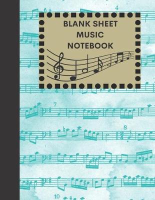 Cover of Blank Sheet Music Notebook