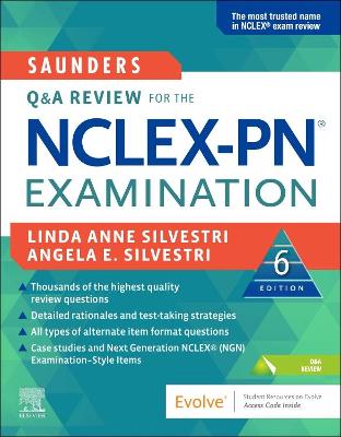 Book cover for Saunders Q & A Review for the Nclex-Pn(r) Examination E-Book