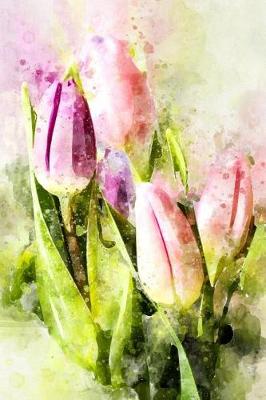 Book cover for Pink Tulips in Watercolor Journal