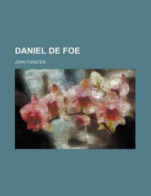 Book cover for Daniel de Foe