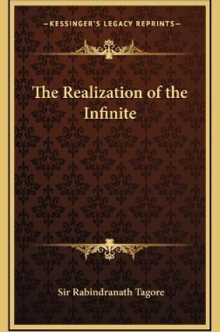 Cover of The Realization of the Infinite