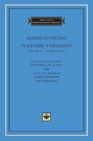 Cover of Platonic Theology