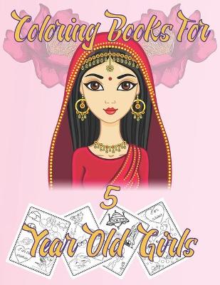 Book cover for coloring books for 5 year old girls