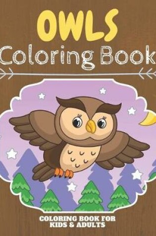 Cover of Owls Coloring Book