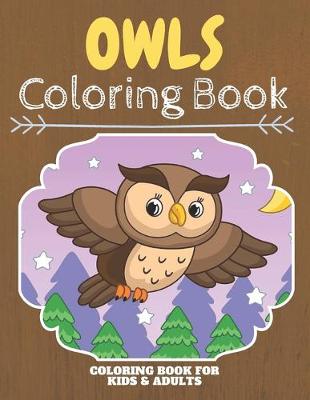 Book cover for Owls Coloring Book