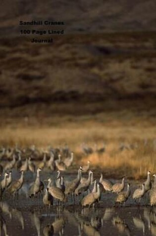 Cover of Sandhill Cranes 100 Page Lined Journal