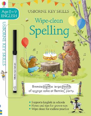 Book cover for Wipe-Clean Spelling 8-9