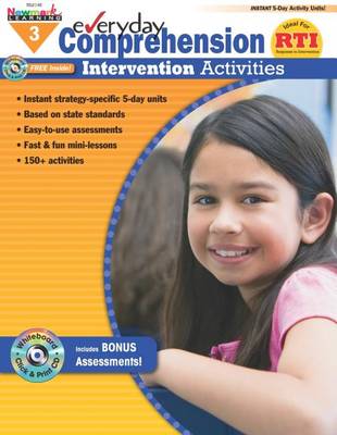 Cover of Everyday Comprehension Intervention Activities Grade 3 New!