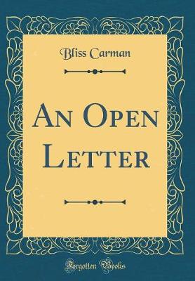 Book cover for An Open Letter (Classic Reprint)