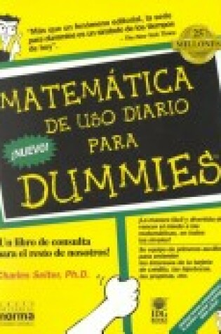 Cover of Matematica de USO Diario Para Dummies