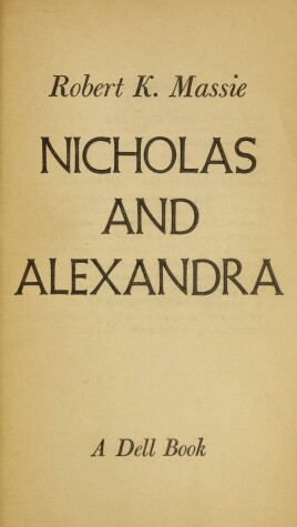 Cover of Nicholas and Alexandra